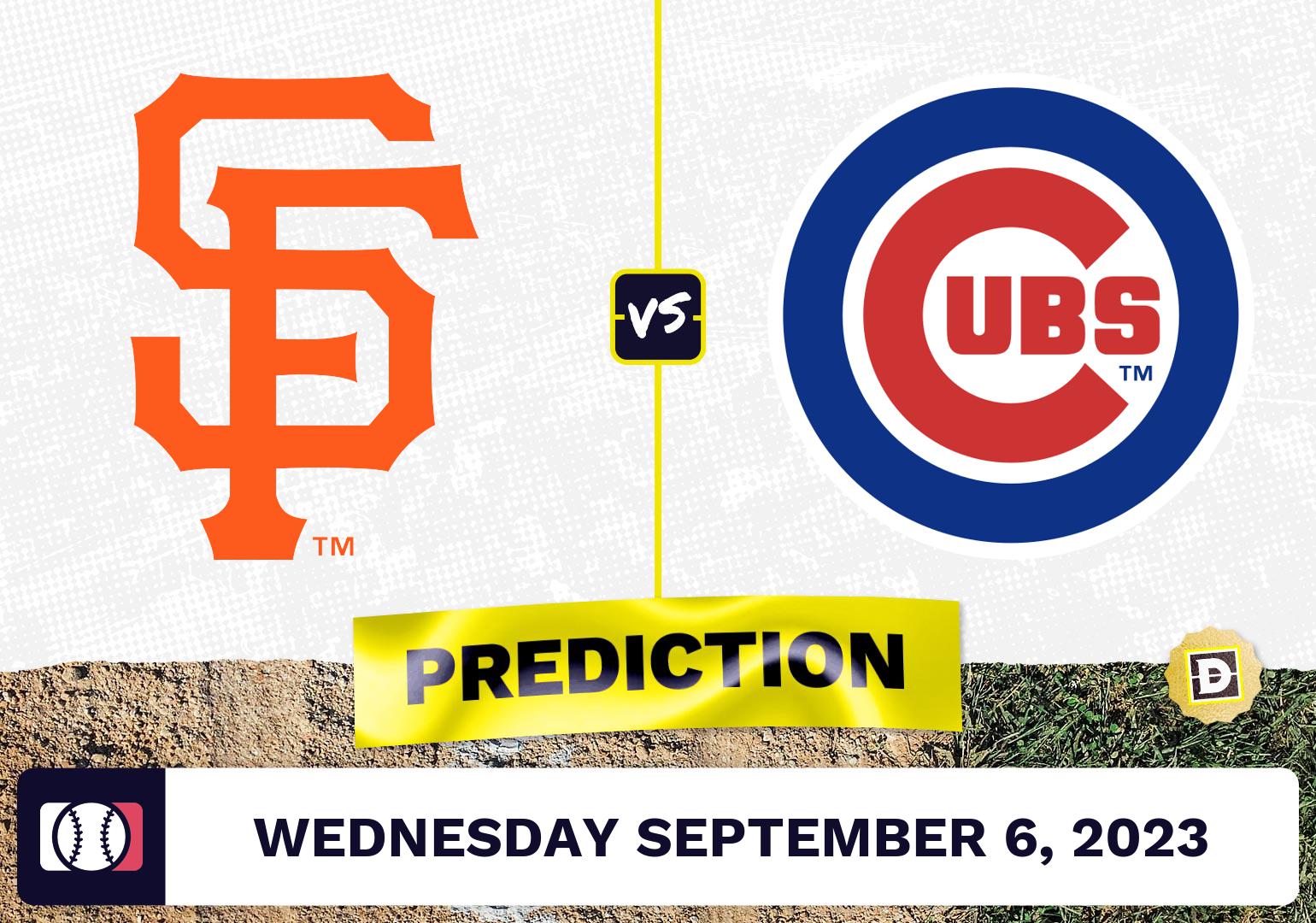 Giants vs. Cubs Prediction for MLB Wednesday [9/6/2023]
