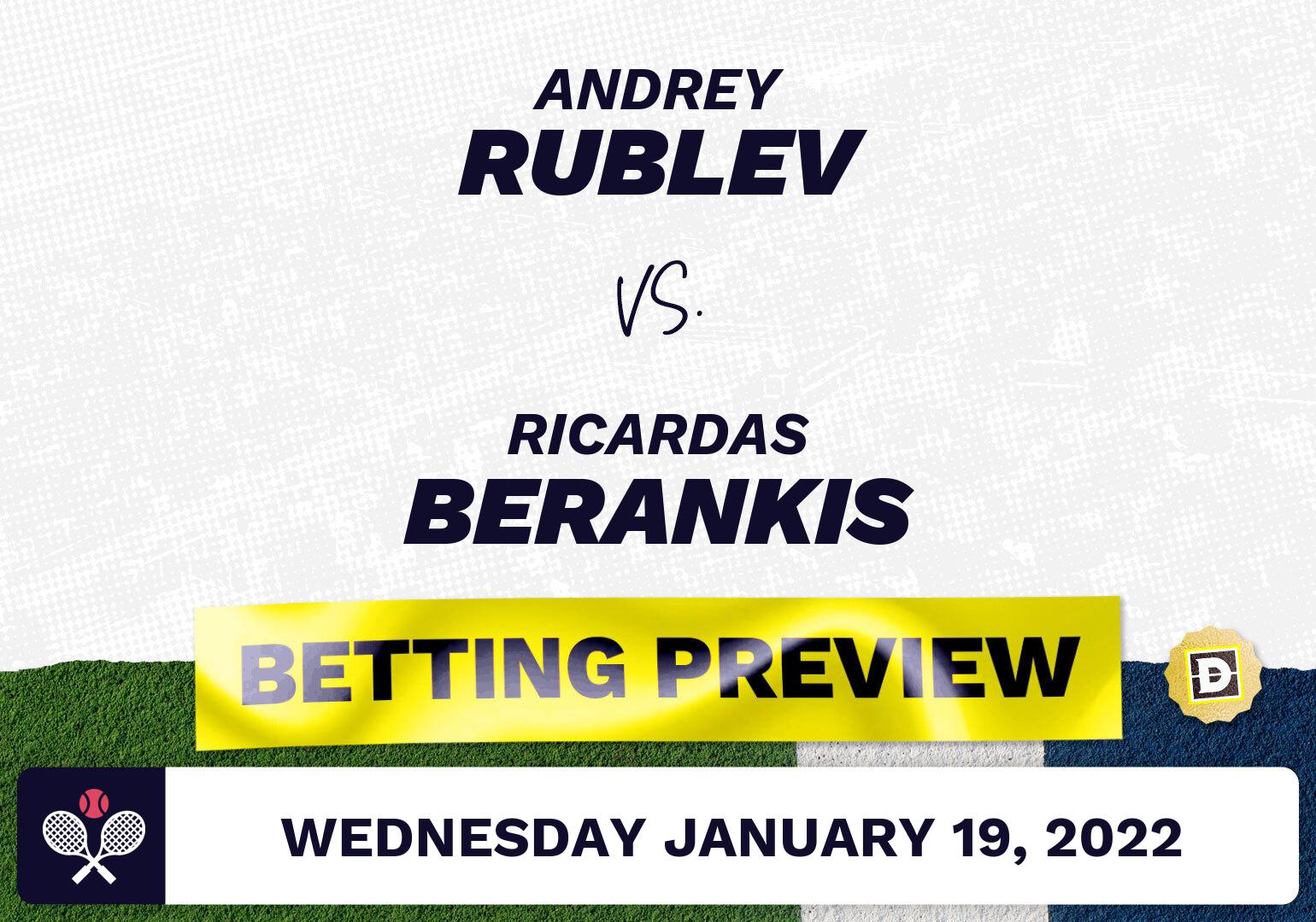 Andrey Rublev vs. Ricardas Berankis Predictions - Jan 19, 2022