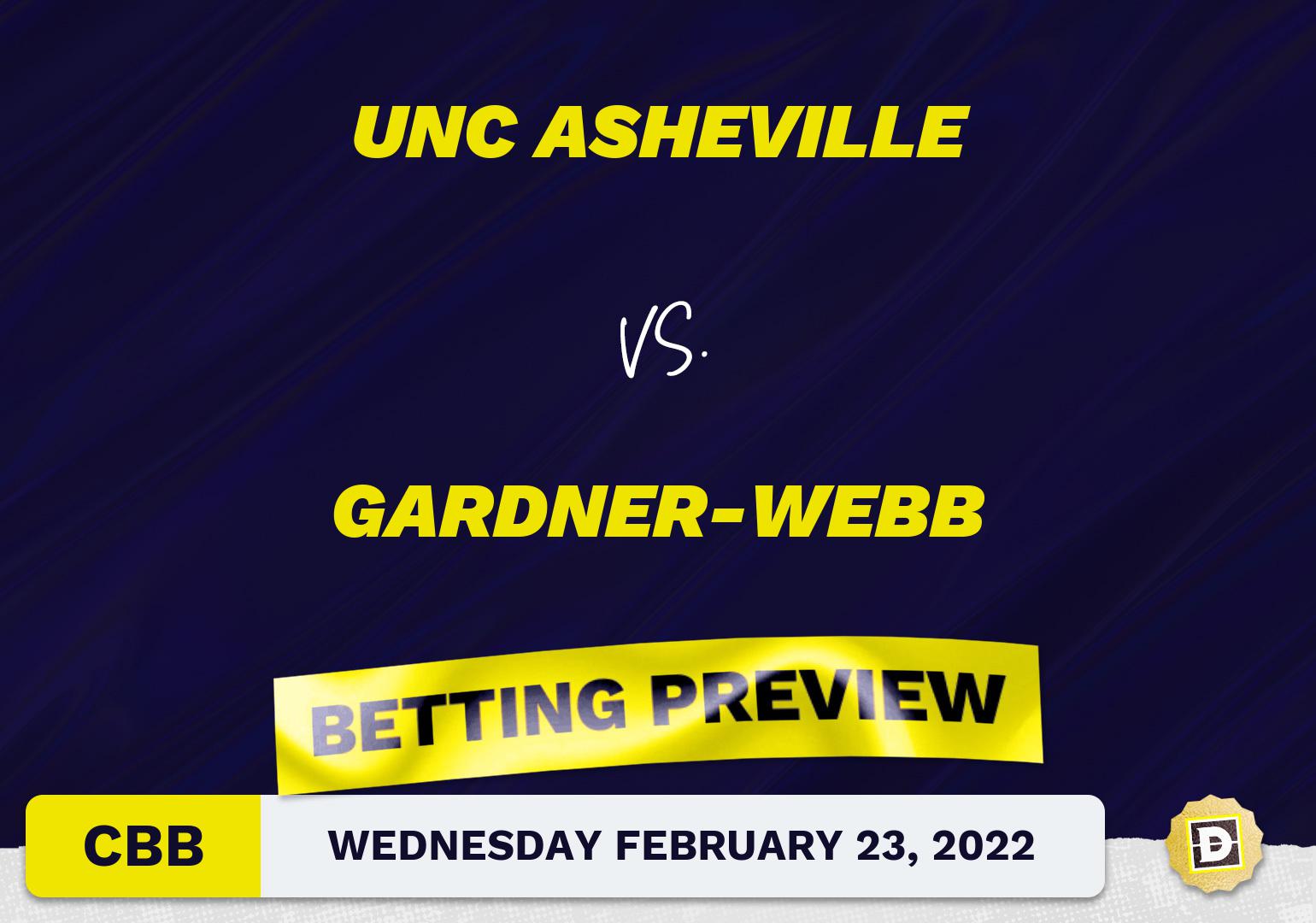 UNC Asheville vs. Gardner-Webb CBB Predictions and Odds - Feb 23, 2022