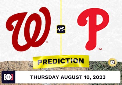 Nationals vs. Phillies Prediction for MLB Thursday [8/10/2023]