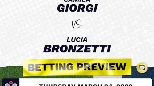 Camila Giorgi vs. Lucia Bronzetti Predictions - Mar 24, 2022
