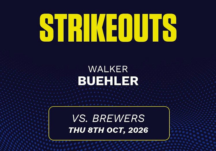 Walker Buehler projected stats for Thursday, October 8, 2026.