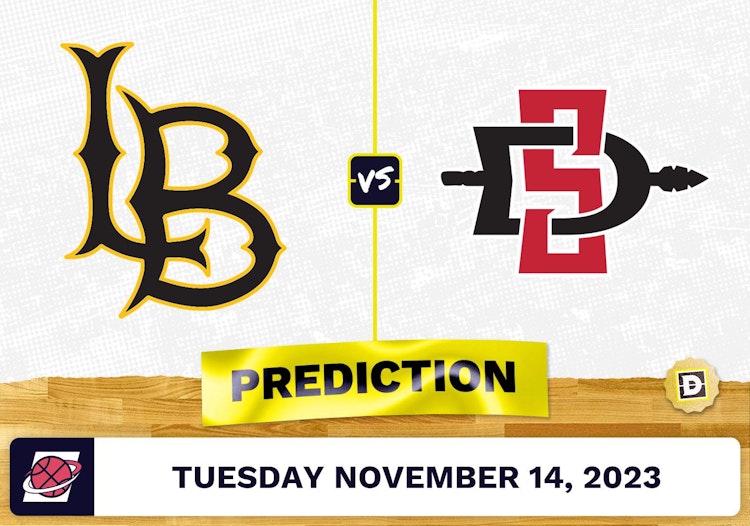 Long Beach State vs. San Diego State Basketball Prediction - November 14, 2023