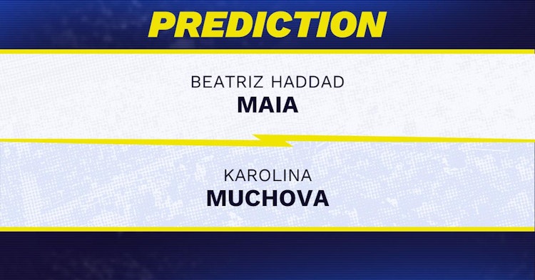 Beatriz Haddad Maia vs Karolina Muchova Tennis Prediction.