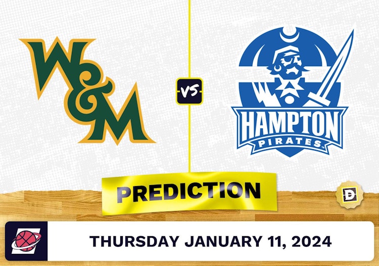 William & Mary vs. Hampton Prediction, Odds, College Basketball Picks  [1/11/2024]