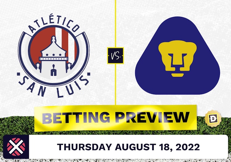 San Luis vs. Pumas UNAM Prediction and Odds - Aug 18, 2022