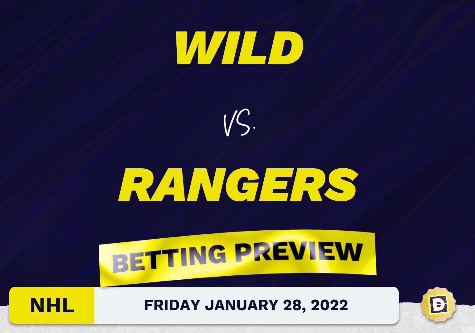 Wild vs. Rangers Predictions and Odds - Jan 28, 2022