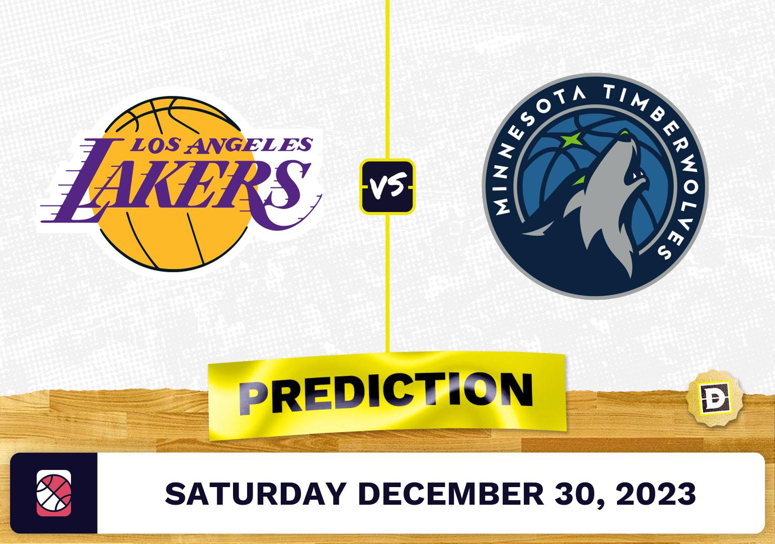 Los Angeles Lakers vs. Minnesota Timberwolves Prediction, Odds, NBA Picks  [12/30/2023]