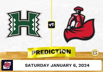 Hawaii vs. Cal State Northridge Prediction, Odds, College Basketball Picks  [1/6/2024]