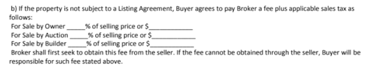 Average Buyers Agent Fee