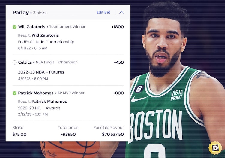 Sports Bettor Needs Celtics to Win the NBA Title for a $70K Parlay Payout