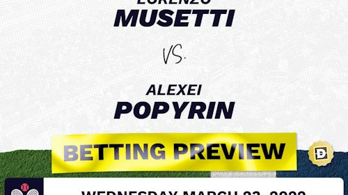 Lorenzo Musetti vs. Alexei Popyrin Predictions - Mar 24, 2022