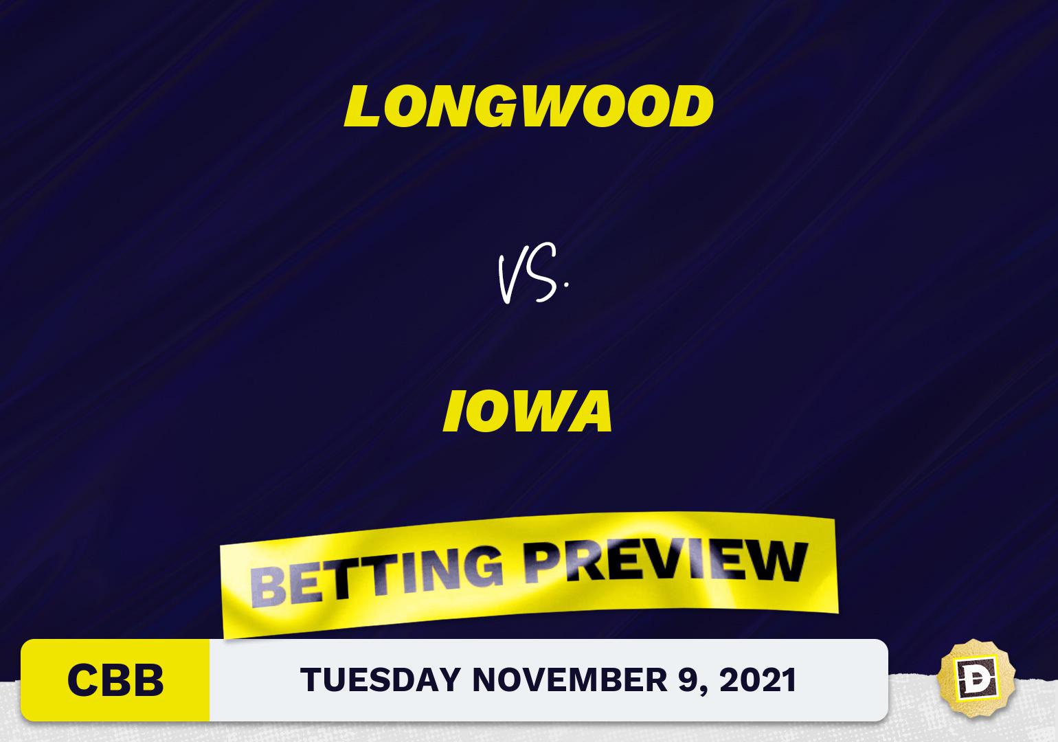 Longwood vs. Iowa CBB Predictions and Odds - Nov 9, 2021
