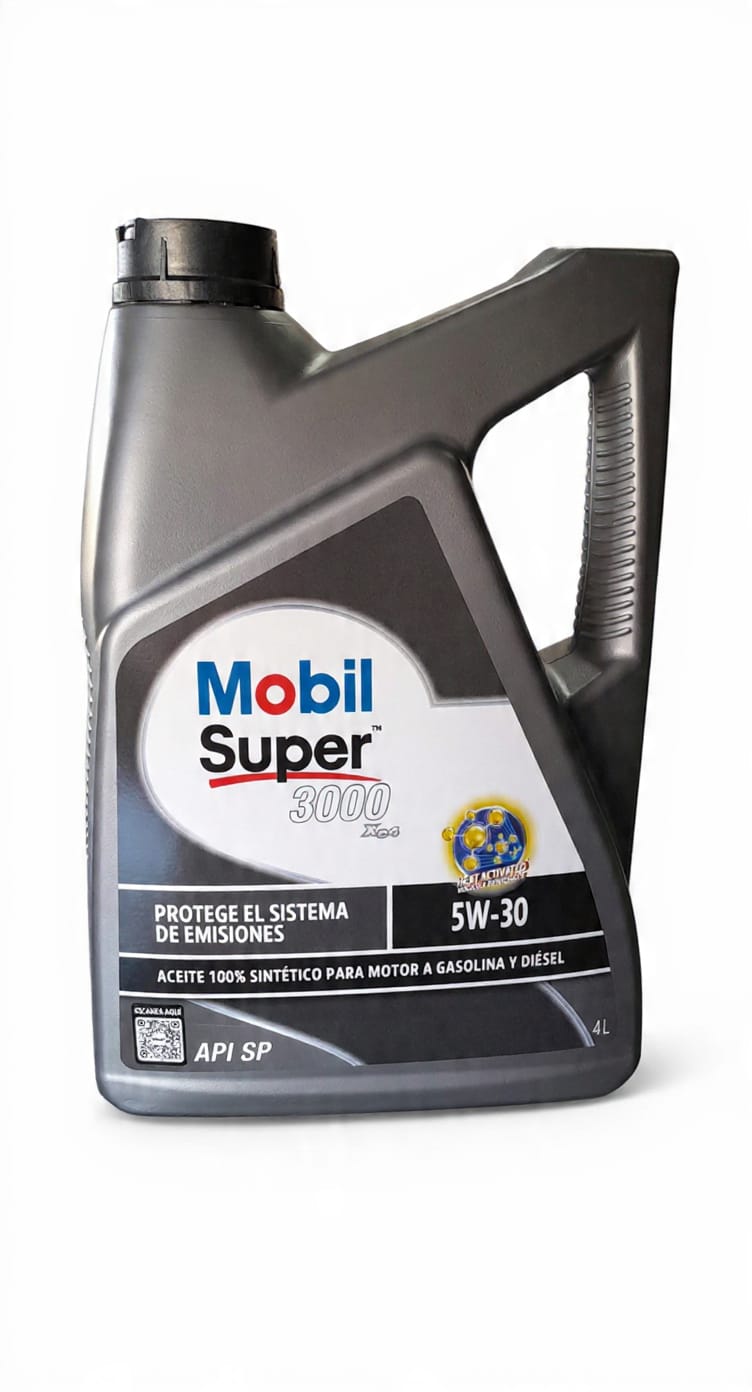 MOBIL SUPER 3000 5W 30  4L PETROLERO BENCINERO
