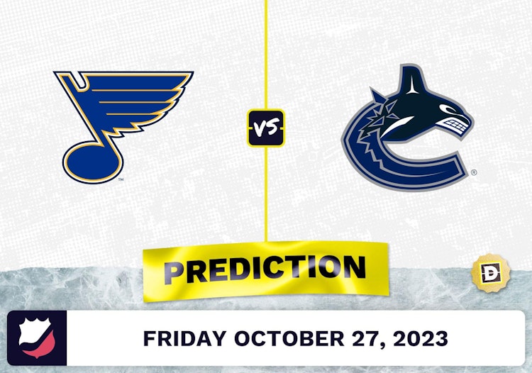 Blues vs. Canucks Prediction and Odds - October 27, 2023