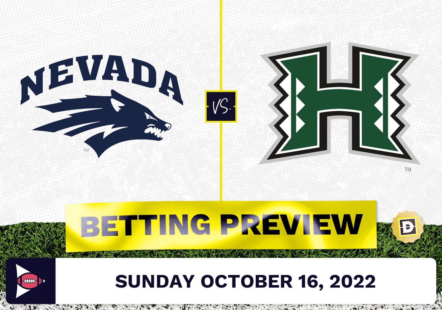 Nevada vs. Hawaii CFB Prediction and Odds - Oct 16, 2022