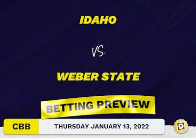 Idaho vs. Weber State CBB Predictions and Odds - Jan 13, 2022