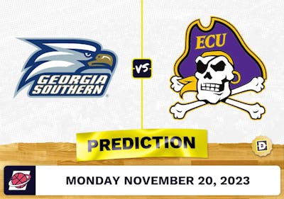 Georgia Southern vs. East Carolina Basketball Prediction - November 20, 2023