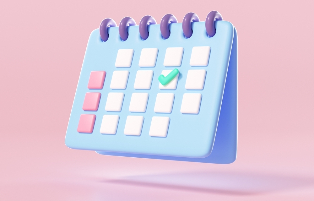 3D image of a calendar