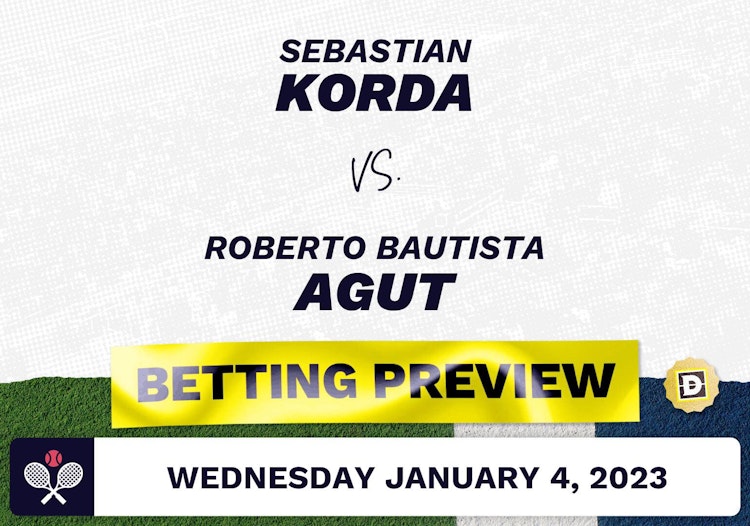 Sebastian Korda vs. Roberto Bautista Agut Predictions - Jan 4, 2023