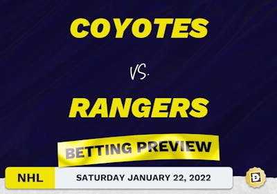 Coyotes vs. Rangers Predictions and Odds - Jan 22, 2022