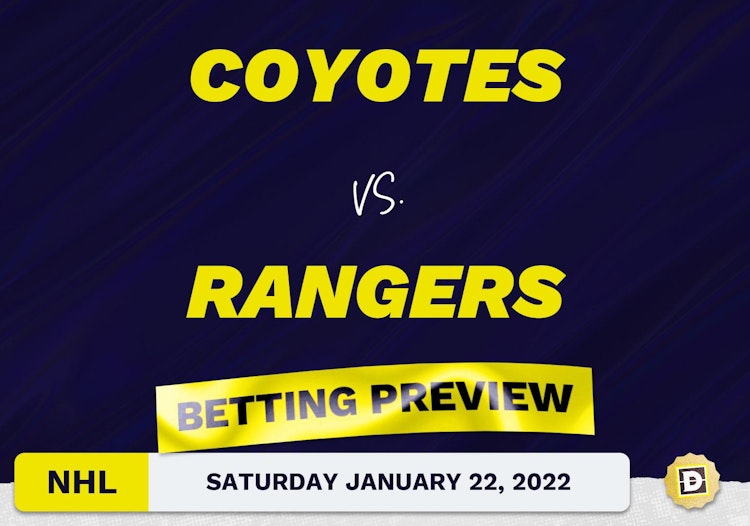 Coyotes vs. Rangers Predictions and Odds - Jan 22, 2022
