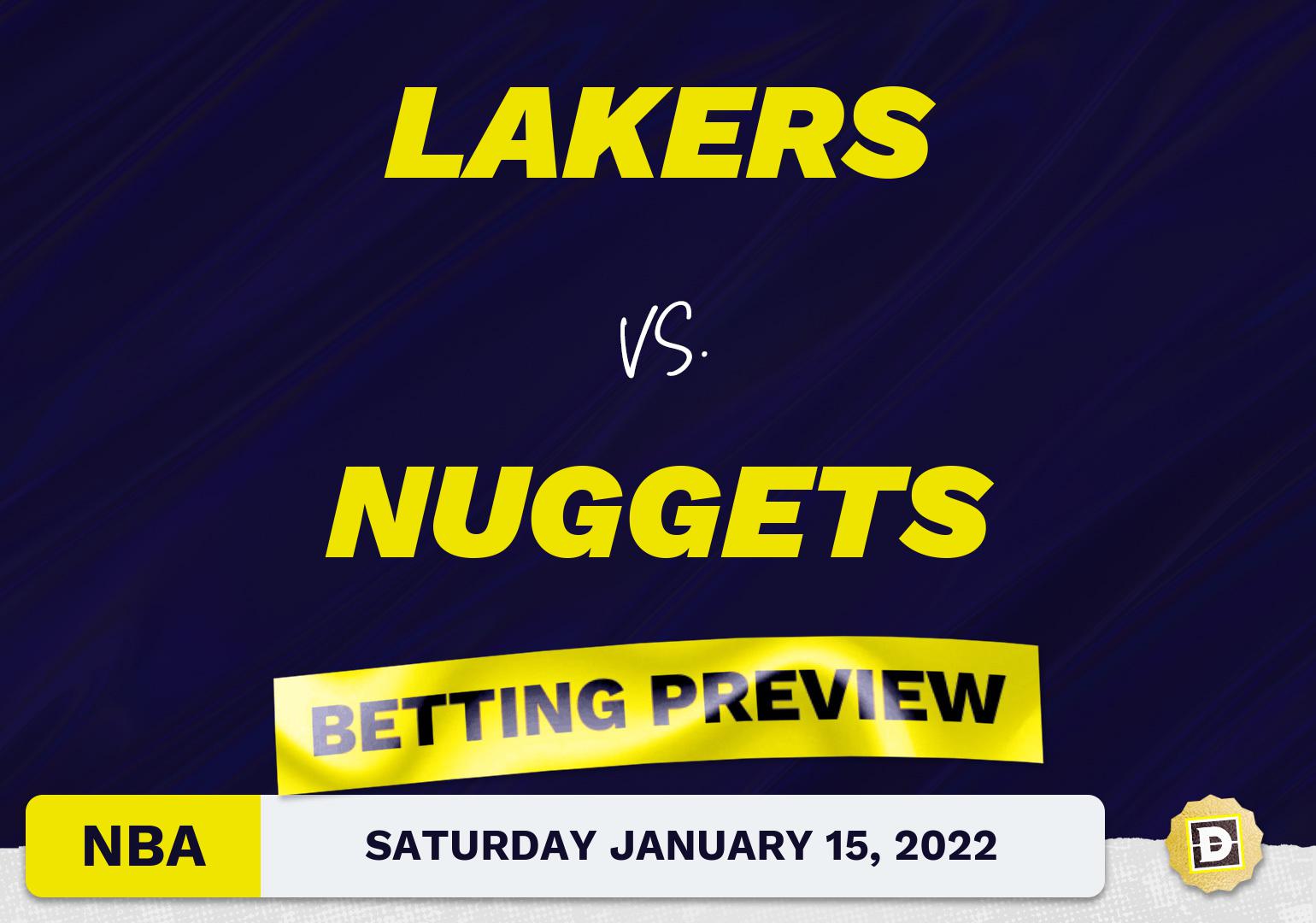 Lakers vs. Nuggets Predictions and Odds - Jan 15, 2022
