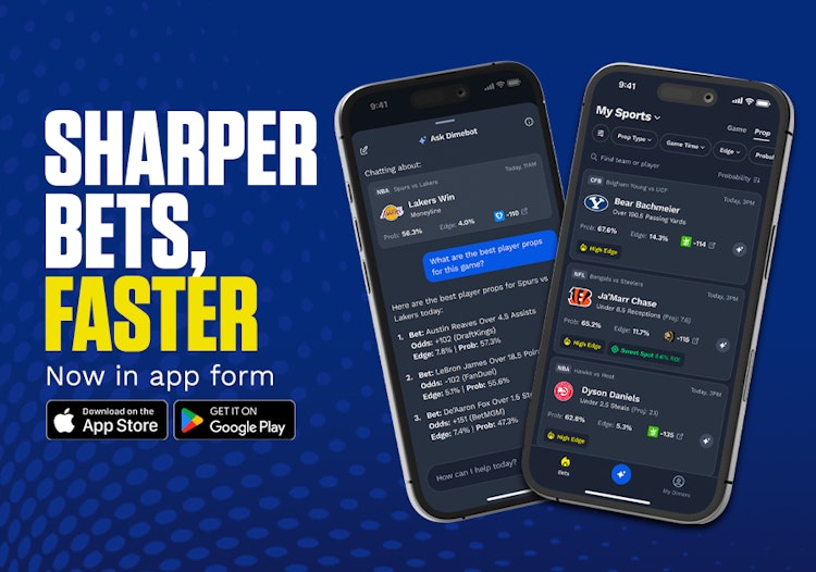 Dimers sports betting app: Picks, predictions and odds.