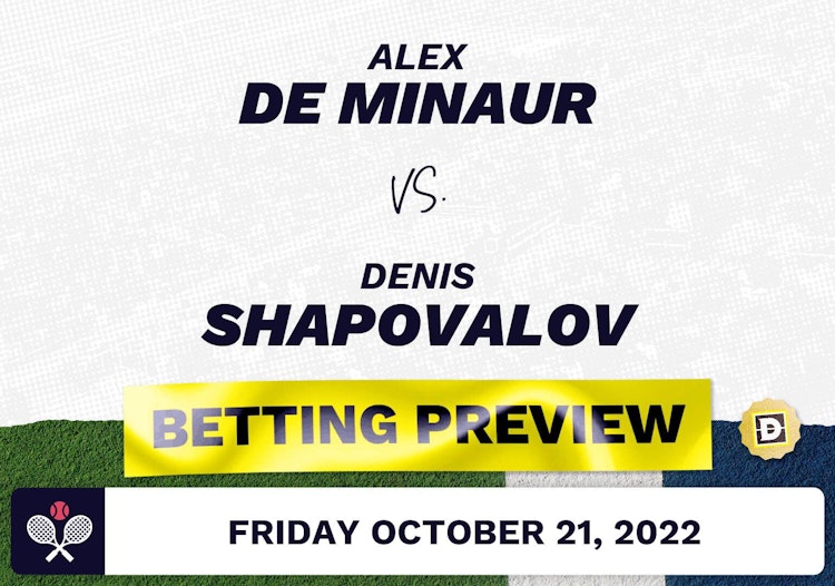 Alex de Minaur vs. Denis Shapovalov Predictions - Oct 21, 2022