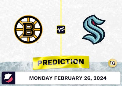 Boston Bruins vs. Seattle Kraken Prediction, Odds, NHL Picks [2/26/2024]