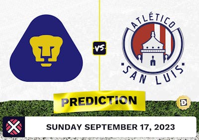 Pumas UNAM vs. San Luis Prediction and Odds - September 17, 2023
