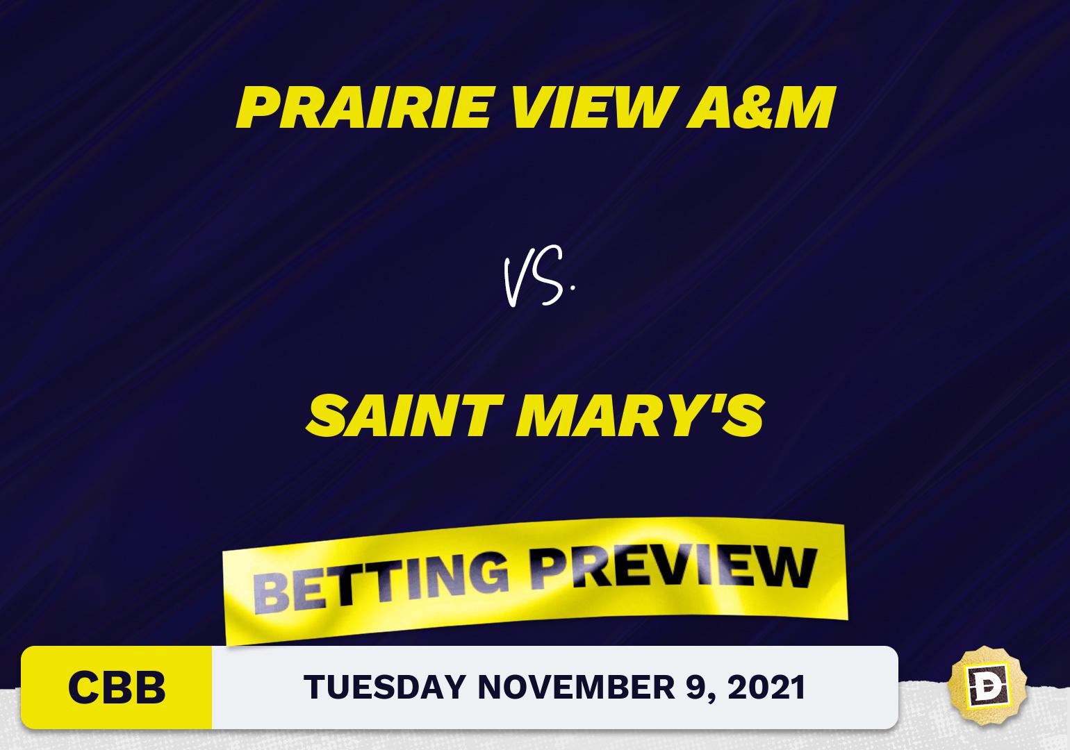Prairie View A&M vs. Saint Mary's CBB Predictions and Odds - Nov 9, 2021