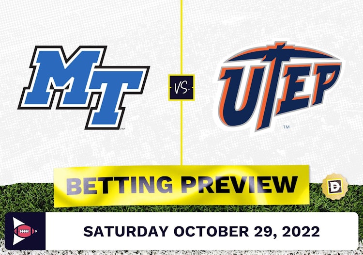 Middle Tennessee vs. Texas-El Paso CFB Prediction and Odds - Oct 29, 2022