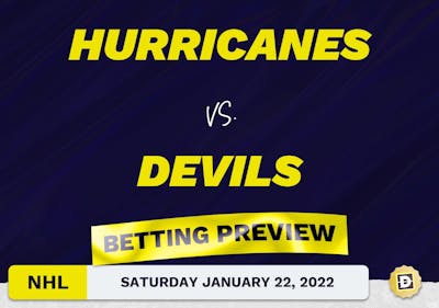 Hurricanes vs. Devils Predictions and Odds - Jan 22, 2022