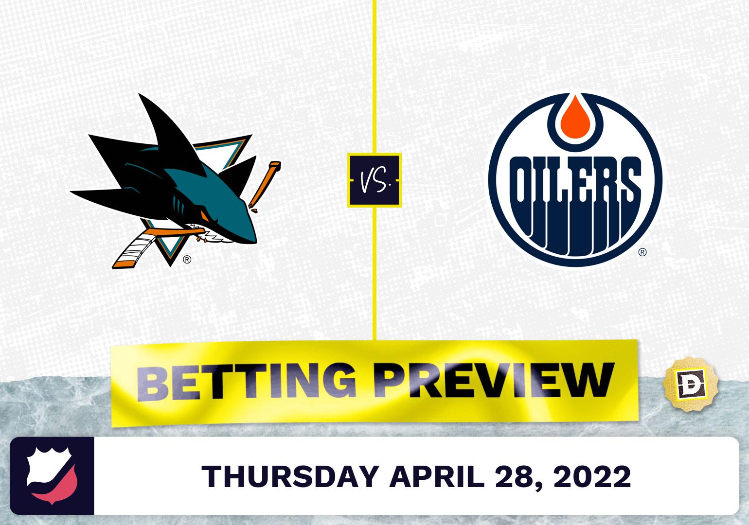 Sharks vs. Oilers Prediction and Odds - Apr 28, 2022