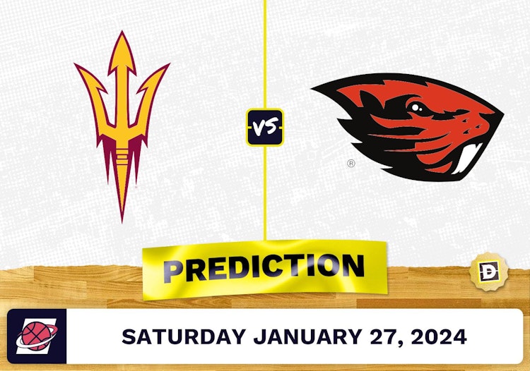 Arizona State vs. Oregon State Prediction, Odds, College Basketball Picks [1/27/2024]