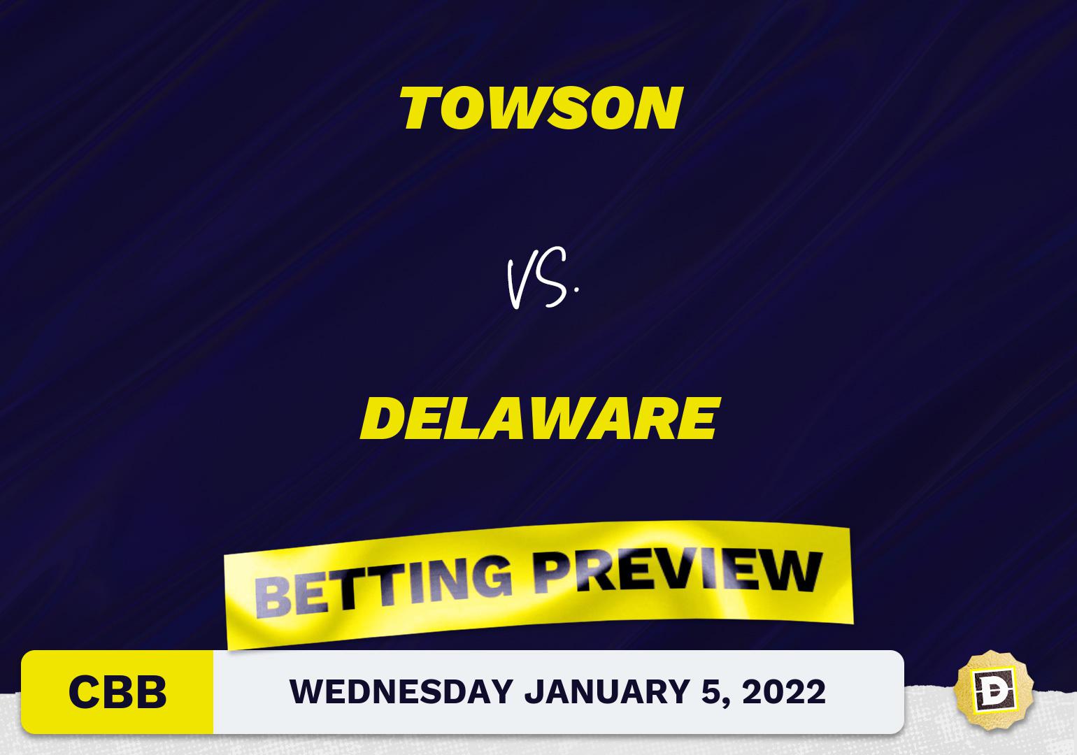 Towson vs. Delaware CBB Predictions and Odds - Jan 5, 2022