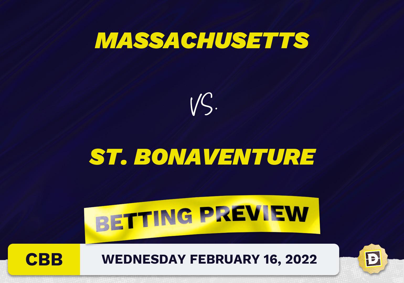Massachusetts vs. St. Bonaventure CBB Predictions and Odds - Feb 16, 2022
