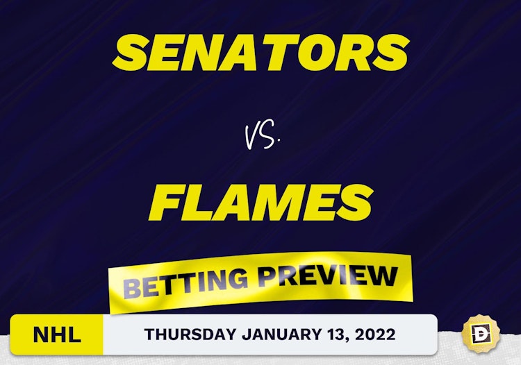 Senators vs. Flames Predictions and Odds - Jan 13, 2022