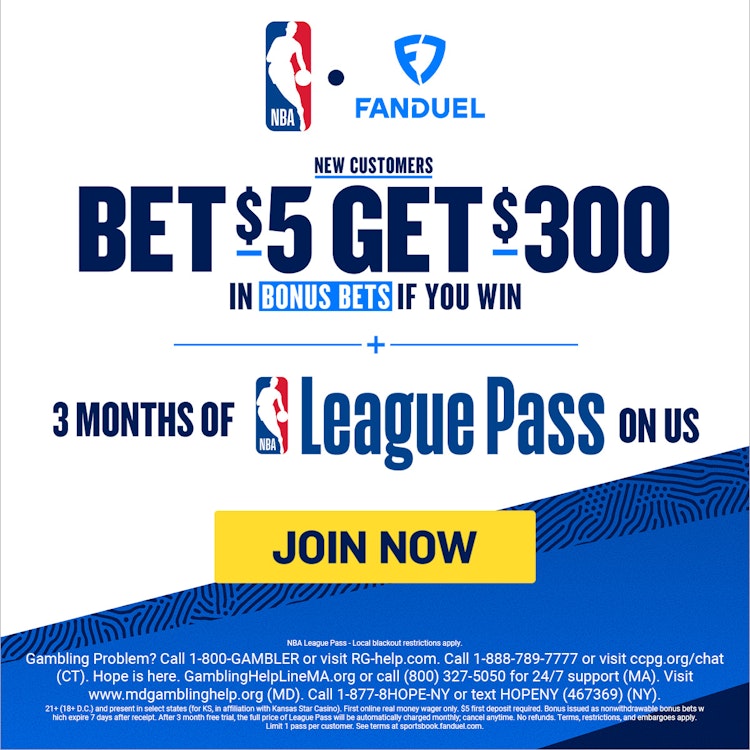 This FanDuel promo code unlocks an NBA League Pass discount code until Sunday, October 27th, 2024.