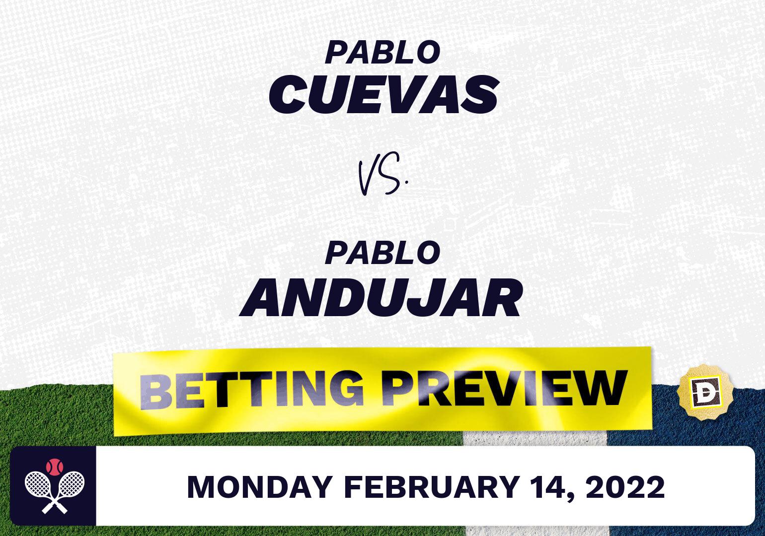Pablo Cuevas vs. Pablo Andujar Predictions - Feb 14, 2022