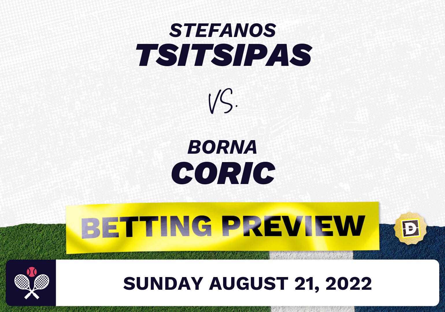Stefanos Tsitsipas vs. Borna Coric Predictions - Aug 21, 2022