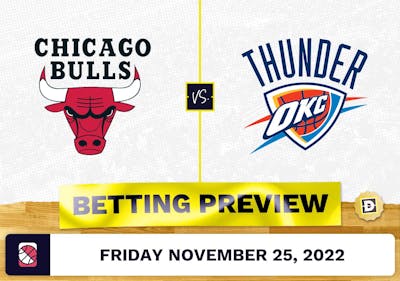 Bulls vs. Thunder Prediction and Odds - Nov 25, 2022