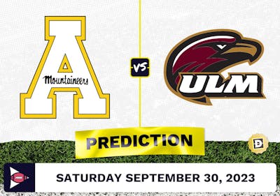 Appalachian State vs. Louisiana-Monroe CFB Prediction and Odds - September 30, 2023