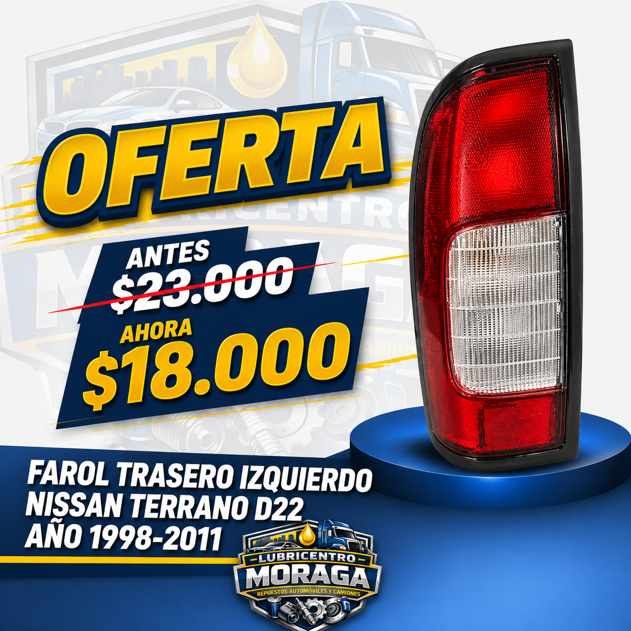 FAROL TRASERO IZQ NISSAN TERRANO