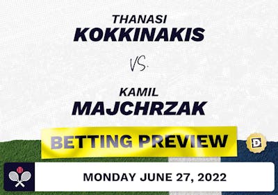 Thanasi Kokkinakis vs. Kamil Majchrzak Predictions - Jun 27, 2022