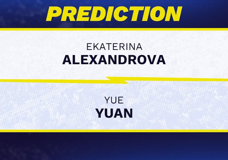 Ekaterina Alexandrova vs Yue Yuan Tennis Prediction.