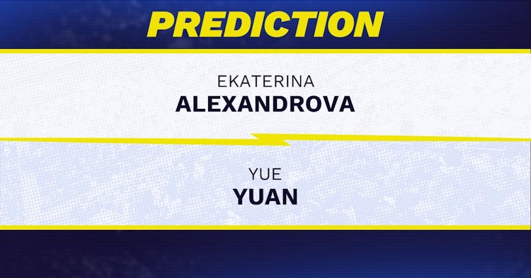 Ekaterina Alexandrova vs Yue Yuan Tennis Prediction.