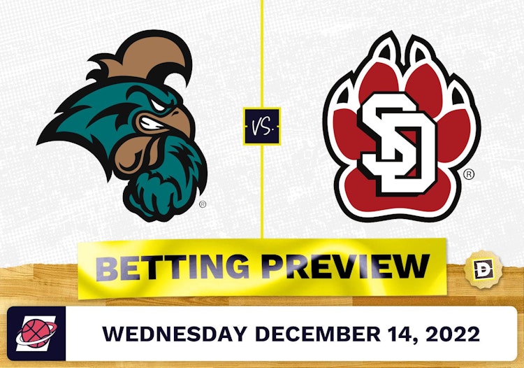 Coastal Carolina vs. South Dakota CBB Prediction and Odds - Dec 14, 2022