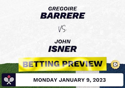 Gregoire Barrere vs. John Isner Predictions - Jan 9, 2023